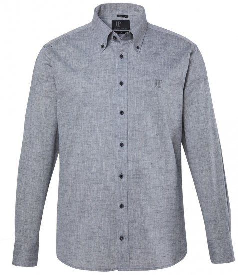 JP1880 850931 Chemise en chambray manches longues Noir TALL - TALL chemises - Chemises coupe TALL