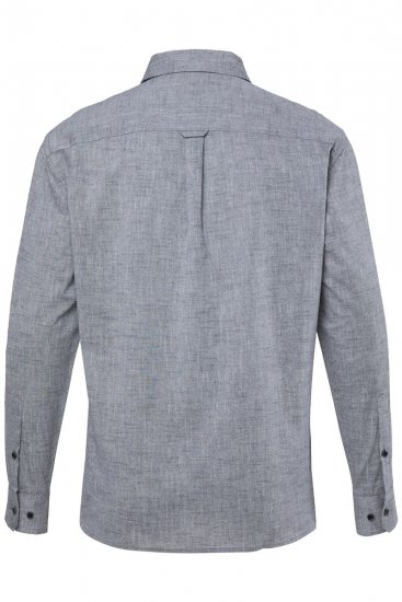 JP1880 850931 Chemise en chambray manches longues Noir TALL - TALL chemises - Chemises coupe TALL