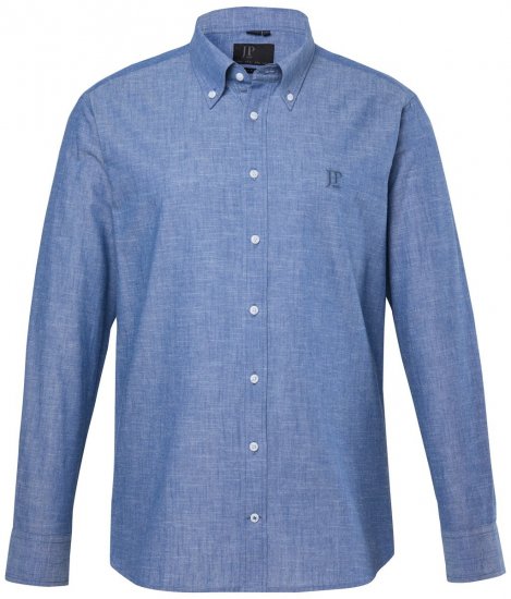 JP1880 850931 Chemise en chambray manches longues Bleu denim TALL - TALL chemises - Chemises coupe TALL