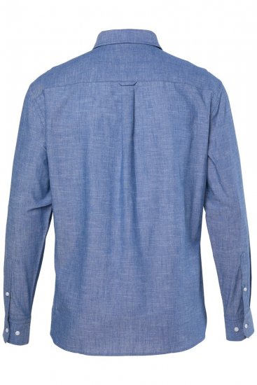 JP1880 850931 Chemise en chambray manches longues Bleu denim TALL - TALL chemises - Chemises coupe TALL