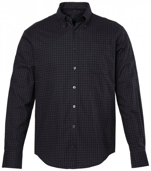 JP1880 850950 Chemise en flanelle à carreaux manches longues Noir TALL - TALL chemises - Chemises coupe TALL
