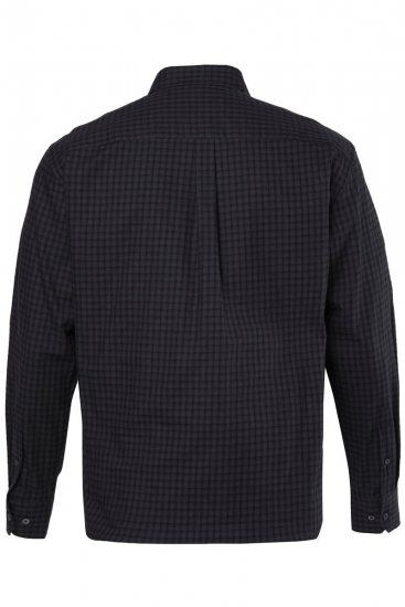 JP1880 850950 Chemise en flanelle à carreaux manches longues Noir TALL - TALL chemises - Chemises coupe TALL