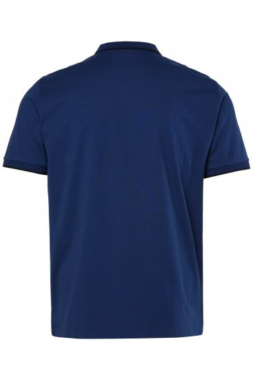 JP1880 851048 Polo zippé Bleu nuit TALL - TALL polos - Polos coupe TALL pour hommes grands