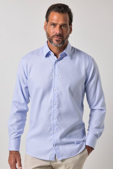 JP1880 851051 Chemise business sans repassage manches longues Bleu clair TALL - TALL chemises - Chemises coupe TALL