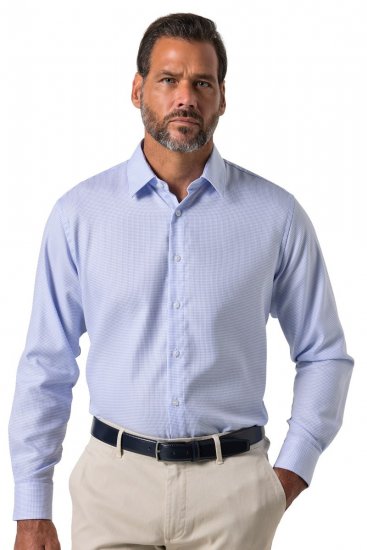 JP1880 851051 Chemise business sans repassage manches longues Bleu clair TALL - TALL chemises - Chemises coupe TALL