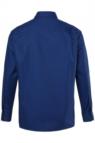 JP1880 851055 Chemise business à motifs sans repassage manches longues Bleu marine TALL - TALL chemises - Chemises coupe TALL