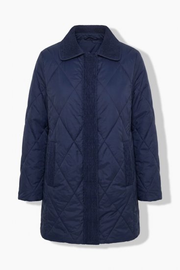 Ulla Popken 851123 Veste matelassée Bleu marine - Vestes - Vestes grande taille pour femme