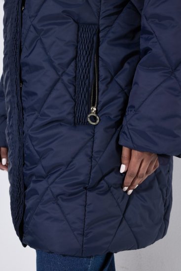 Ulla Popken 851123 Veste matelassée Bleu marine - Vestes - Vestes grande taille pour femme