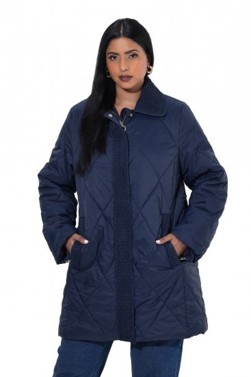 Ulla Popken 851123 Veste matelassée Bleu marine - Vestes - Vestes grande taille pour femme