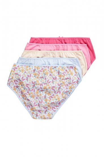 Ulla Popken 851140 Culottes à fleurs lot de 5 Rose - Culottes - 