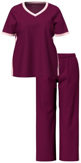 Ulla Popken 851245 Pyjama Rouge baie - Pyjamas/vêtements de détente - 