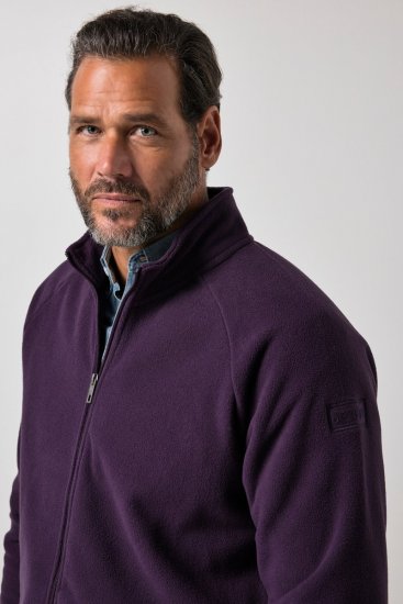 JP1880 851362 Veste polaire à col montant Violet foncé TALL - TALL vestes - Vestes coupe TALL pour hommes grands