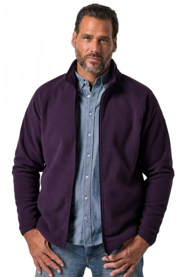 JP1880 851362 Veste polaire à col montant Violet foncé TALL - TALL vestes - Vestes coupe TALL pour hommes grands