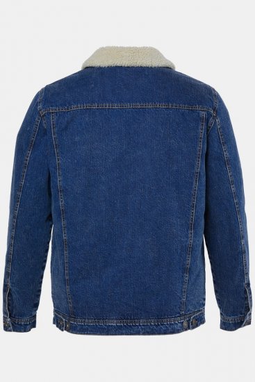 JP1880 851363 Veste en jean à doublure teddy Bleu denim - Vestes - Vestes homme grandes tailles