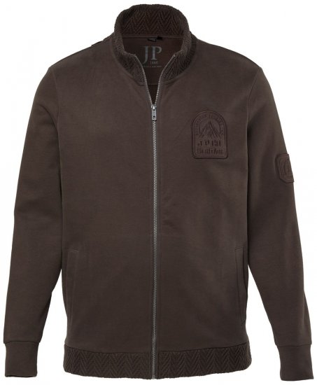 JP1880 851387 Veste sweat zippée Noisette TALL - TALL sweatshirts - Sweatshirts TALL pour hommes grands