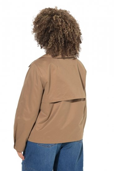 Ulla Popken 851435 Trench Marron - Manteaux - Manteaux grande taille pour femme