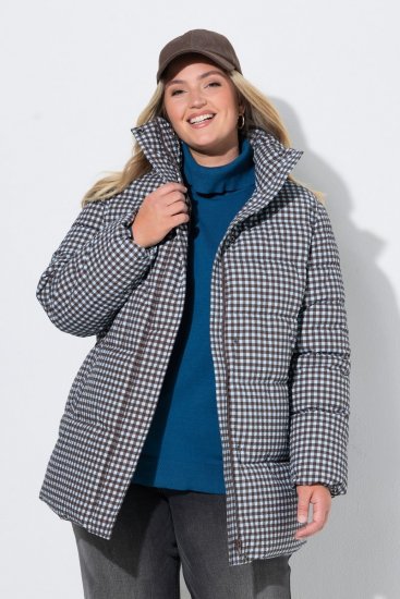 Ulla Popken 851438 Veste matelassée HYPRAR trapèze Vert foncé - Vestes - Vestes grande taille pour femme