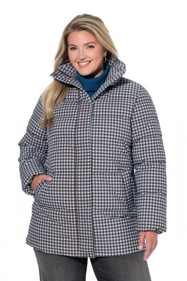 Ulla Popken 851438 Veste matelassée HYPRAR trapèze Vert foncé - Vestes - Vestes grande taille pour femme