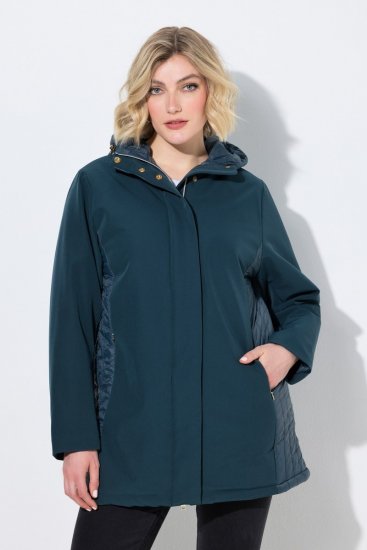 Ulla Popken 851459 Veste matelassée Pétrole - Vestes - Vestes grande taille pour femme