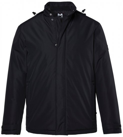 Men+ 552 Veste à capuche et doublure légère Noir - Vestes - Vestes homme grandes tailles