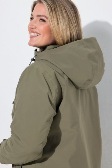 Ulla Popken 851560 Veste technique Vert olive - Vestes - Vestes grande taille pour femme