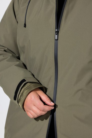 Ulla Popken 851560 Veste technique Vert olive - Vestes - Vestes grande taille pour femme