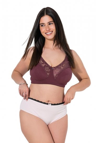 Ulla Popken 851711 Culottes à fleurs lot de 5 Marron - Culottes - 