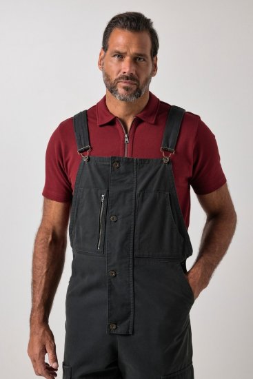 JP1880 851722 Salopette avec fermeture éclair Anthracite - Jeans et pantalons - Jeans et Pantalons grande taille 