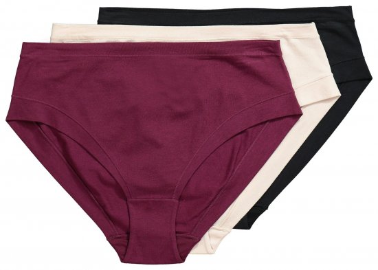 Ulla Popken 851739 Culottes lot de 3 Noir - Culottes - 