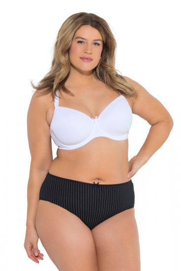 Ulla Popken 851752 Culottes à rayures lot de 5 Noir - Culottes - 