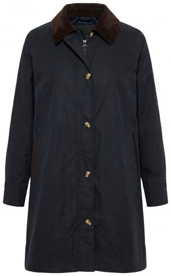 Ulla Popken 851765 Manteau en velours côtelé Bleu marine - Manteaux - Manteaux grande taille pour femme