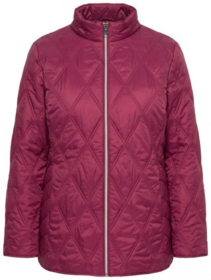Ulla Popken 851777 Veste matelassée HYPRAR à col montant Bordeaux - Vestes - Vestes grande taille pour femme