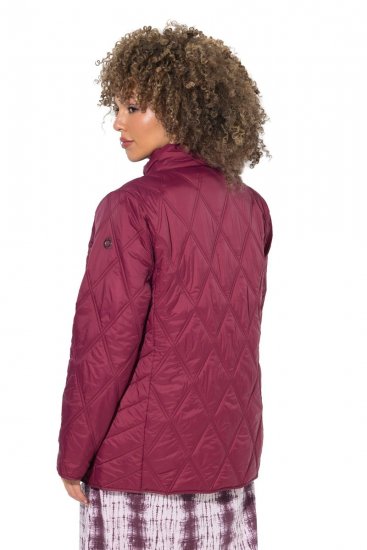 Ulla Popken 851777 Veste matelassée HYPRAR à col montant Bordeaux - Vestes - Vestes grande taille pour femme