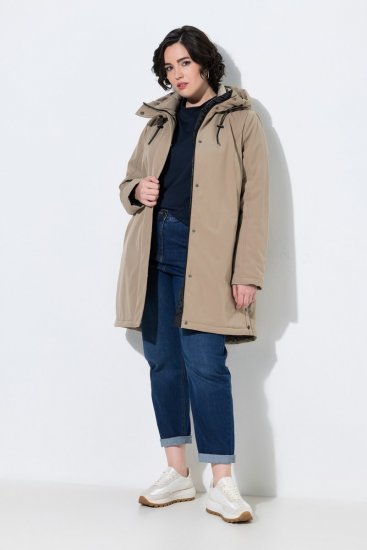 Ulla Popken 851789 Manteau technique Marron - Manteaux - Manteaux grande taille pour femme