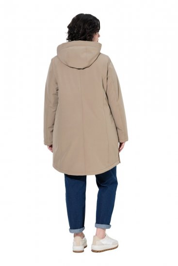 Ulla Popken 851789 Manteau technique Marron - Manteaux - Manteaux grande taille pour femme