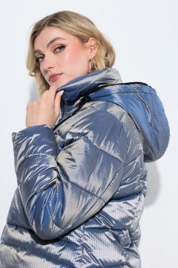 Ulla Popken 851790 Veste matelassée Bleu denim - Vestes - Vestes grande taille pour femme