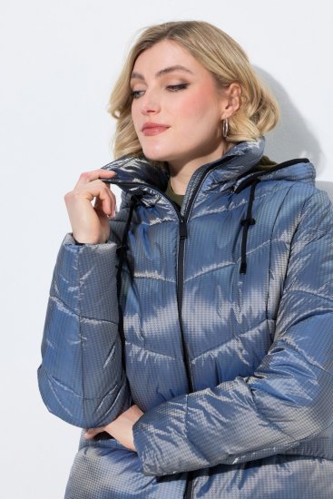 Ulla Popken 851790 Veste matelassée Bleu denim - Vestes - Vestes grande taille pour femme