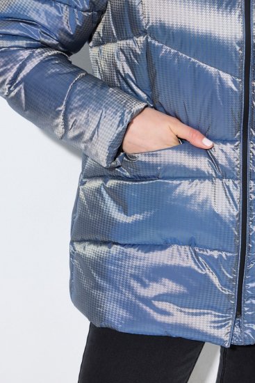 Ulla Popken 851790 Veste matelassée Bleu denim - Vestes - Vestes grande taille pour femme