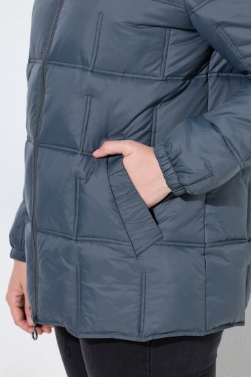 Ulla Popken 851791 Veste matelassée Bleu marine - Vestes - Vestes grande taille pour femme