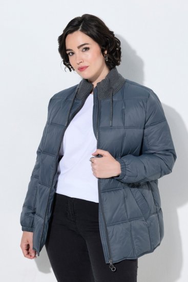 Ulla Popken 851791 Veste matelassée Bleu marine - Vestes - Vestes grande taille pour femme