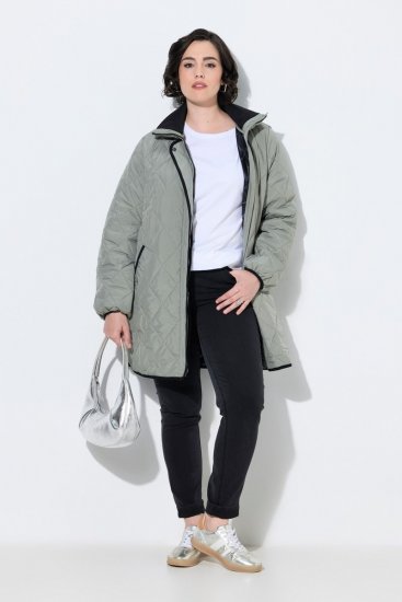 Ulla Popken 851792 Veste de pluie Vert olive - Vestes - Vestes grande taille pour femme