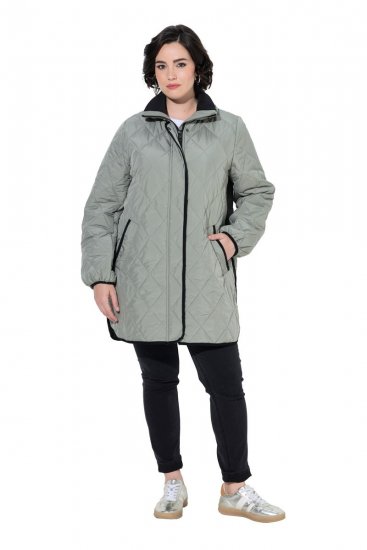 Ulla Popken 851792 Veste de pluie Vert olive - Vestes - Vestes grande taille pour femme