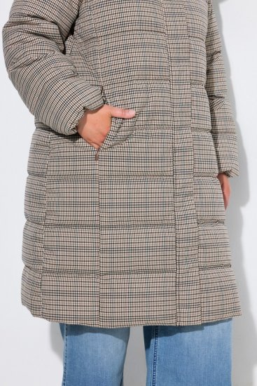 Ulla Popken 851801 Manteau matelassé Blanc cassé - Manteaux - Manteaux grande taille pour femme