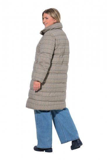 Ulla Popken 851801 Manteau matelassé Blanc cassé - Manteaux - Manteaux grande taille pour femme