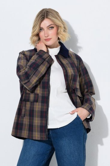 Ulla Popken 851806 Veste de pluie Bleu marine - Vestes - Vestes grande taille pour femme