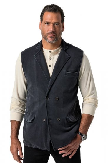 JP1880 851808 Gilet en molleton Noir TALL - TALL gilets sans manches - 