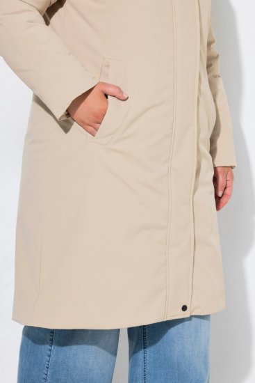 Ulla Popken 851811 Manteau matelassé Beige - Manteaux - Manteaux grande taille pour femme