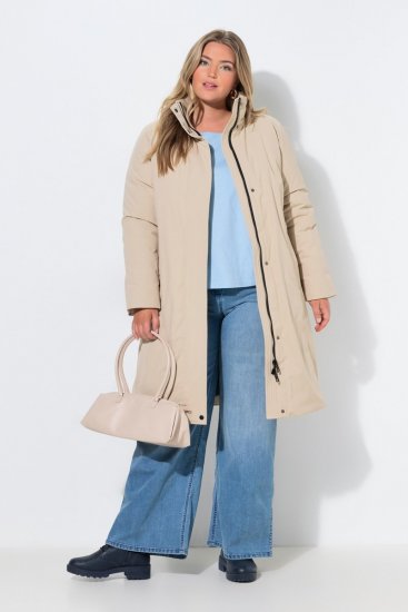 Ulla Popken 851811 Manteau matelassé Beige - Manteaux - Manteaux grande taille pour femme
