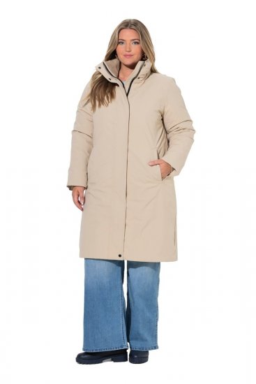Ulla Popken 851811 Manteau matelassé Beige - Manteaux - Manteaux grande taille pour femme