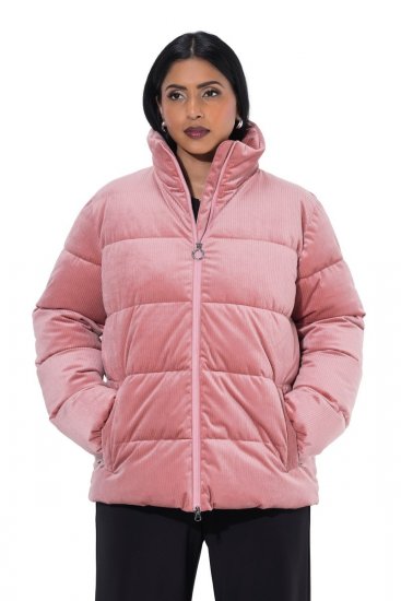 Ulla Popken 851819 Veste en velours côtelé Vieux rose - Vestes - Vestes grande taille pour femme